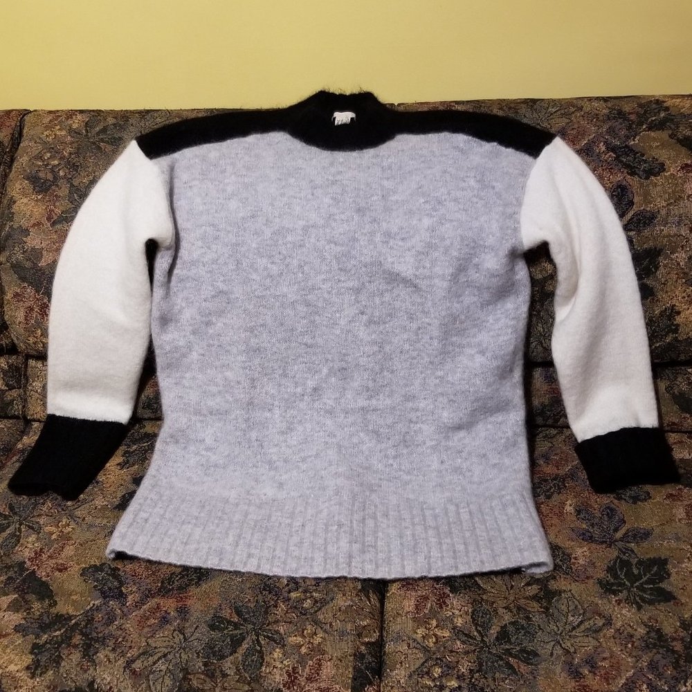 Colour block contrast, long sweater, oversize M, L, H&M, mohair, wool, nylon